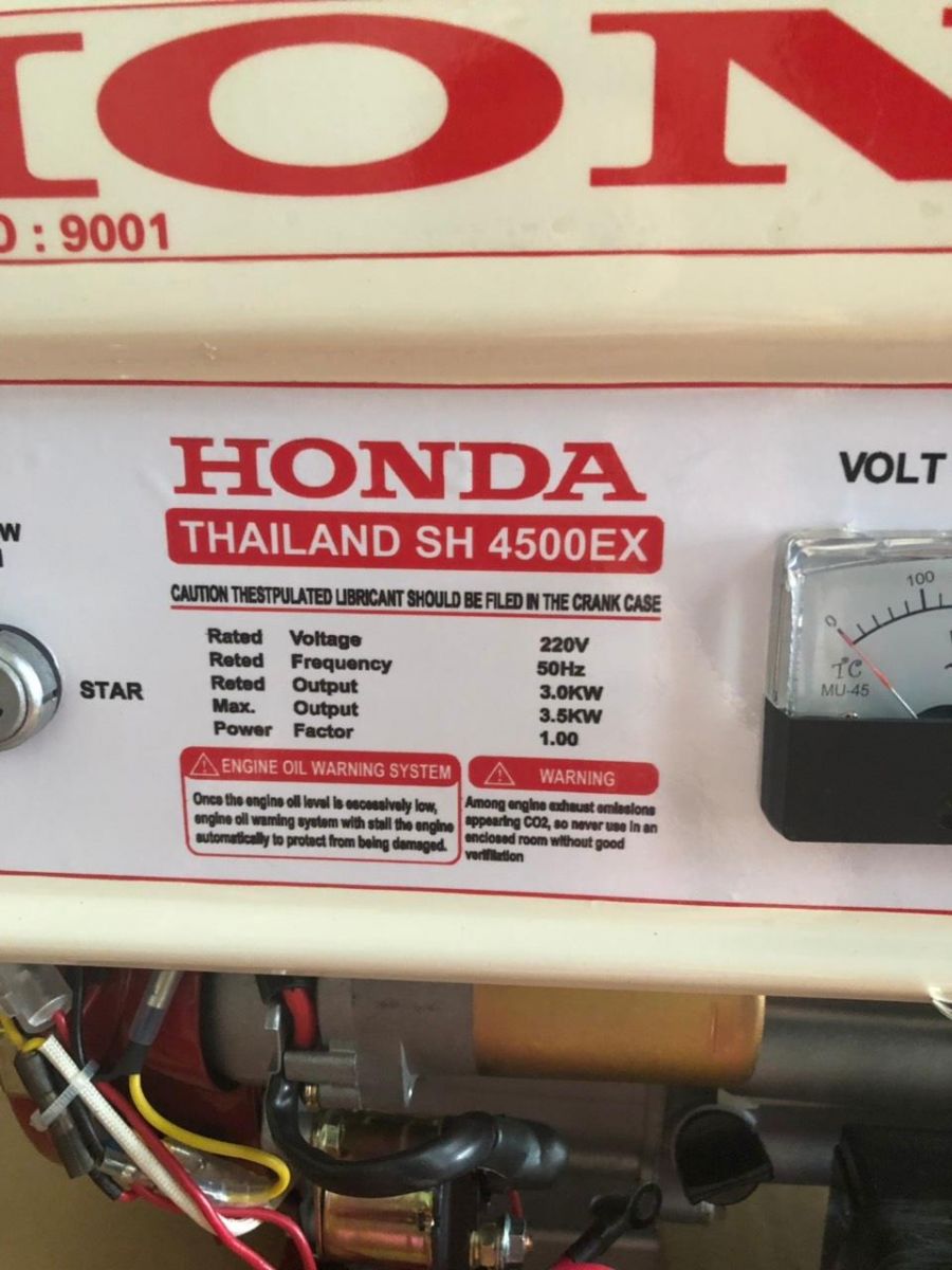 Máy phát điện chạy xăng Honda SH4500EX đề nổ nhập khẩu - 1