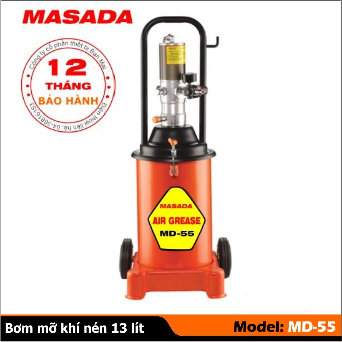 Máy bơm mỡ Khí nén Masada MD-55