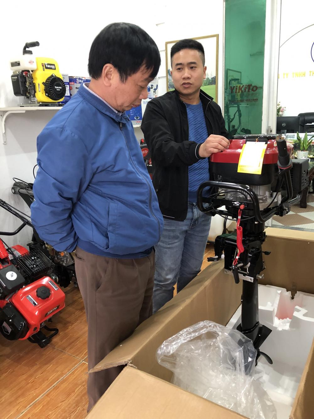 Động Cơ thuyền Hangkai 7HP 4 thỳ