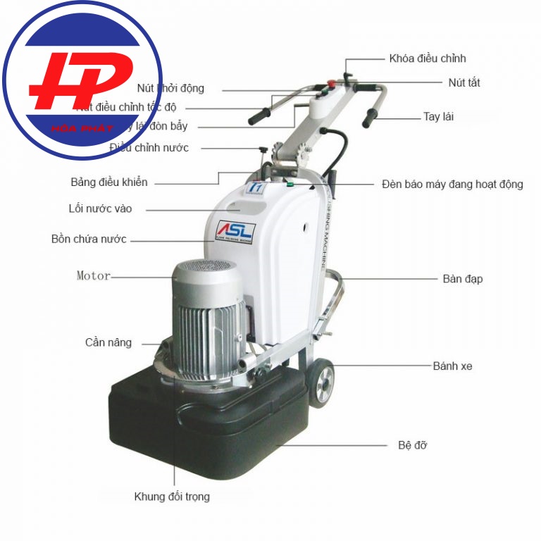 Máy mài sàn bê tông ASL600-T1